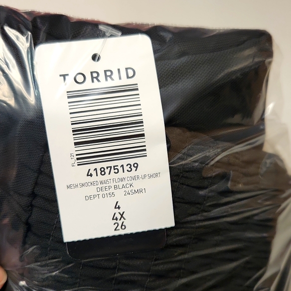 ❤️NWT VINTAGE TORRID MESH SWIM COVER - FLOWY SHORTS - PLUS SIZE - Picture 11 of 13